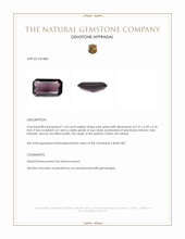 1.54 Ct. Pink Spinel from Ceylon (Sri Lanka) Appraisal