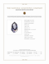 0.77 Ct. Purple Spinel from Ceylon (Sri Lanka) Scan Report