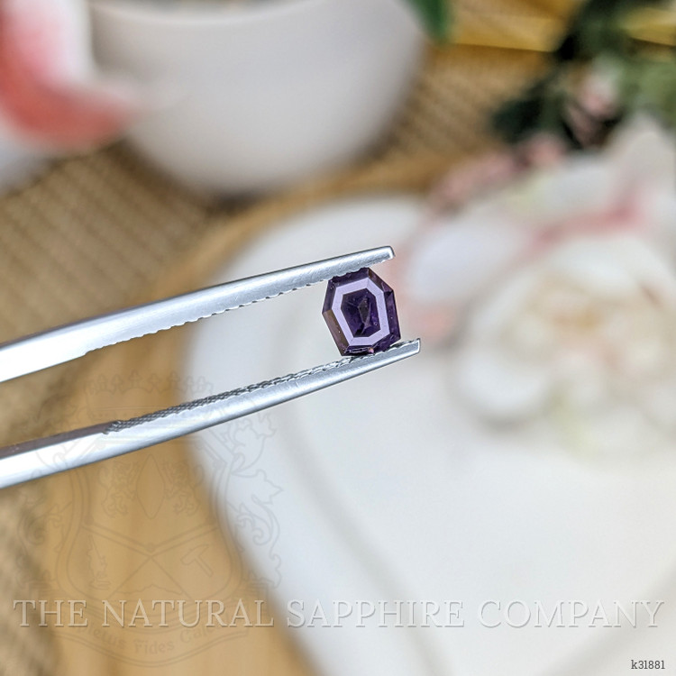 0.71 Ct. Bluish Purple Spinel from Ceylon (Sri Lanka)