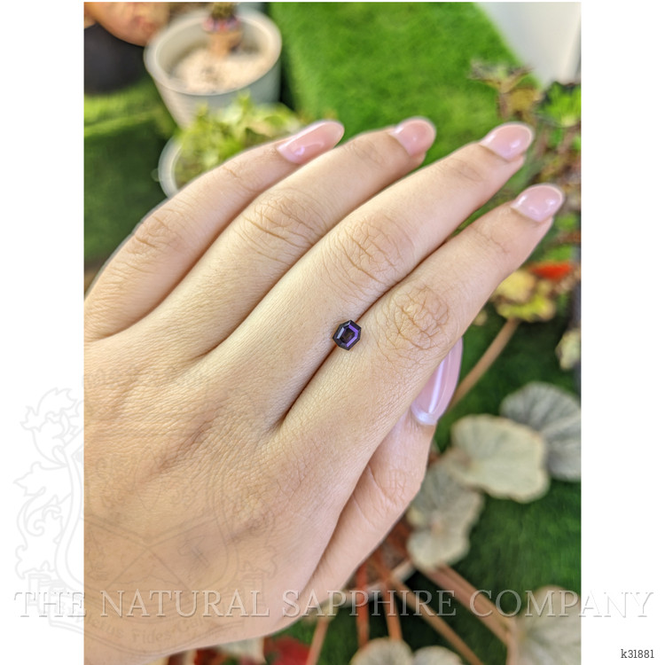 0.71 Ct. Bluish Purple Spinel from Ceylon (Sri Lanka)