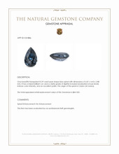 0.59 Ct. Blue Spinel from Ceylon (Sri Lanka) Appraisal