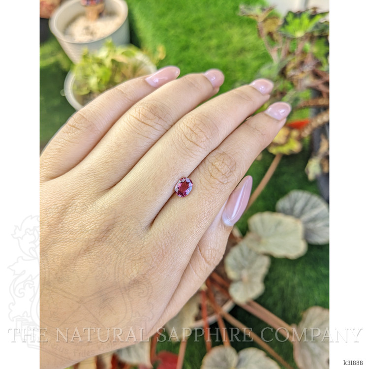 0.92 Ct. Purplish Pink Garnet from Ceylon (Sri Lanka)