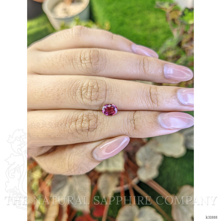 0.92 Ct. Purplish Pink Garnet from Ceylon (Sri Lanka)