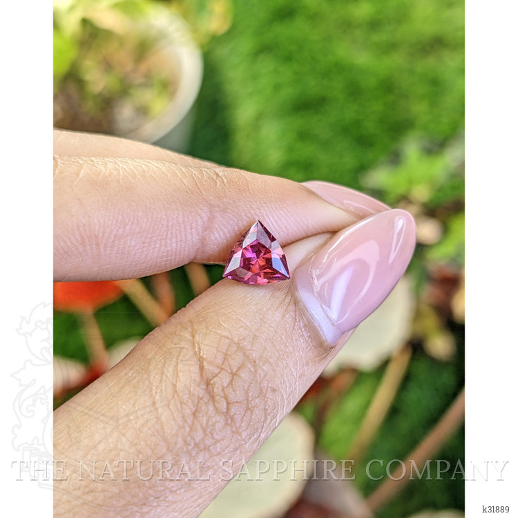 1.31 Ct. Purplish Pink Garnet from Ceylon (Sri Lanka)