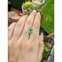 4.22 Ct. Green Tourmaline from Ceylon (Sri Lanka) Life Style