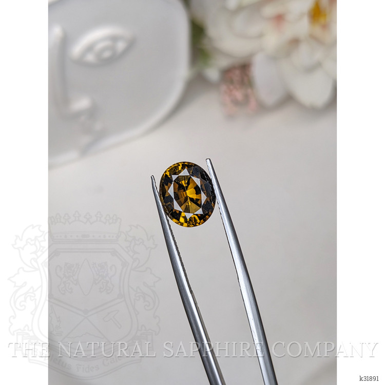 3.27 Ct. Yellowish Brown Tourmaline from Ceylon (Sri Lanka)