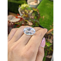 15.63 Ct. White Quartz from Brazil Life Style