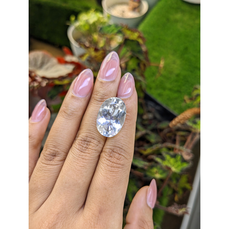 15.63 Ct. White Quartz from Brazil