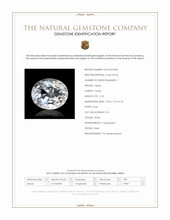 2.35 Ct. White Topaz from Brazil Scan Report