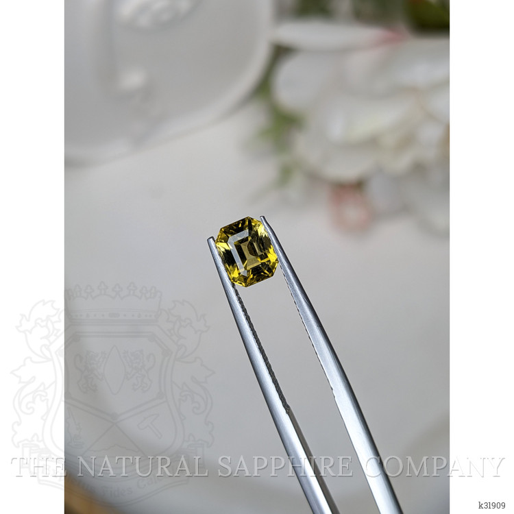 1.42 Ct. Greenish Yellow Tourmaline from Ceylon (Sri Lanka)