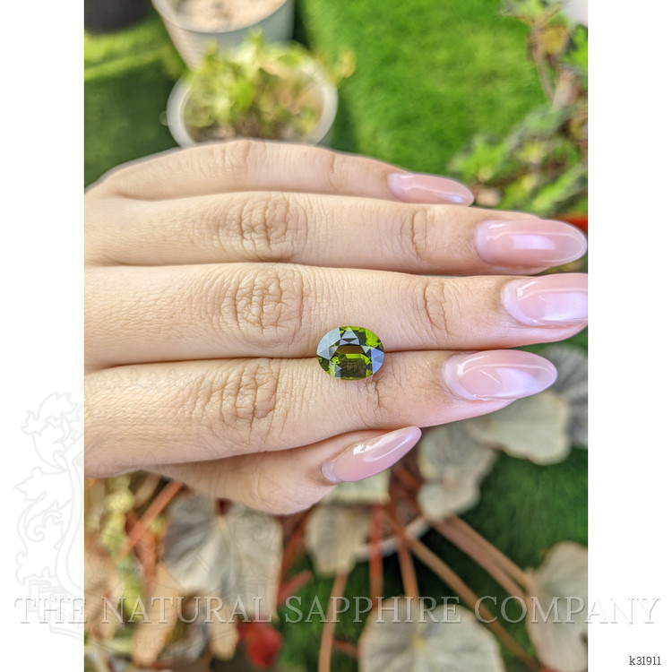 3.06 Ct. Yellowish Green Tourmaline from Ceylon (Sri Lanka)