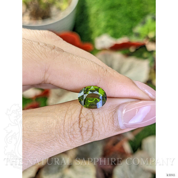 3.06 Ct. Yellowish Green Tourmaline from Ceylon (Sri Lanka)