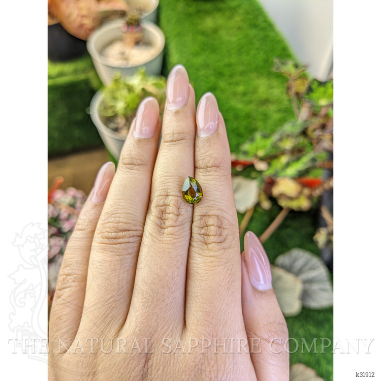 2.13 Ct. Greenish Brown Tourmaline from Ceylon (Sri Lanka)