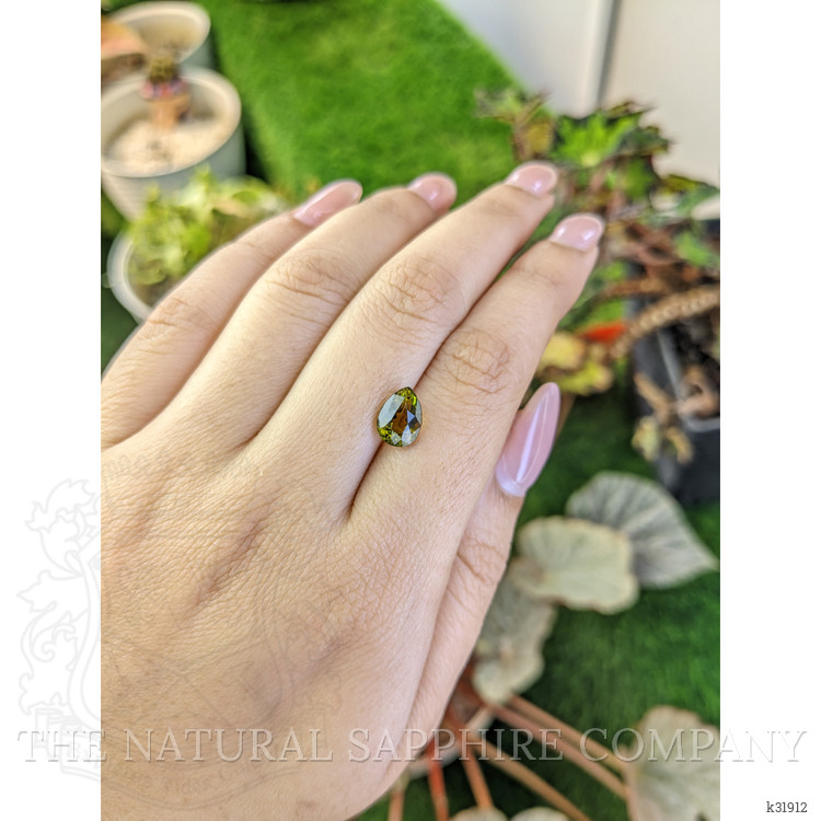 2.13 Ct. Greenish Brown Tourmaline from Ceylon (Sri Lanka)