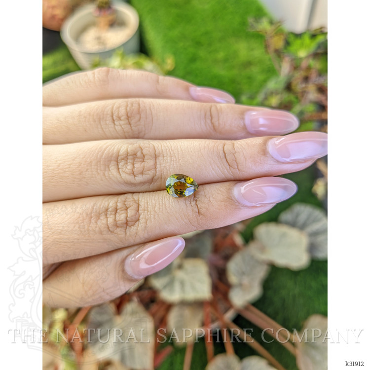 2.13 Ct. Greenish Brown Tourmaline from Ceylon (Sri Lanka)