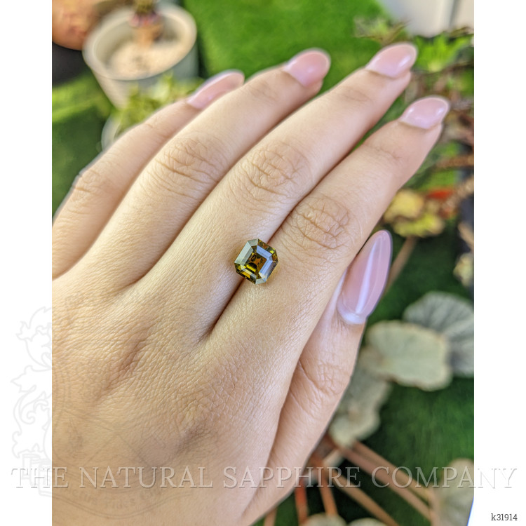 3.15 Ct. Brownish Yellow Tourmaline from Ceylon (Sri Lanka)