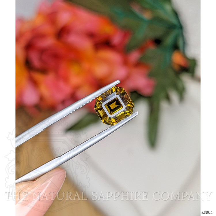 3.15 Ct. Brownish Yellow Tourmaline from Ceylon (Sri Lanka)
