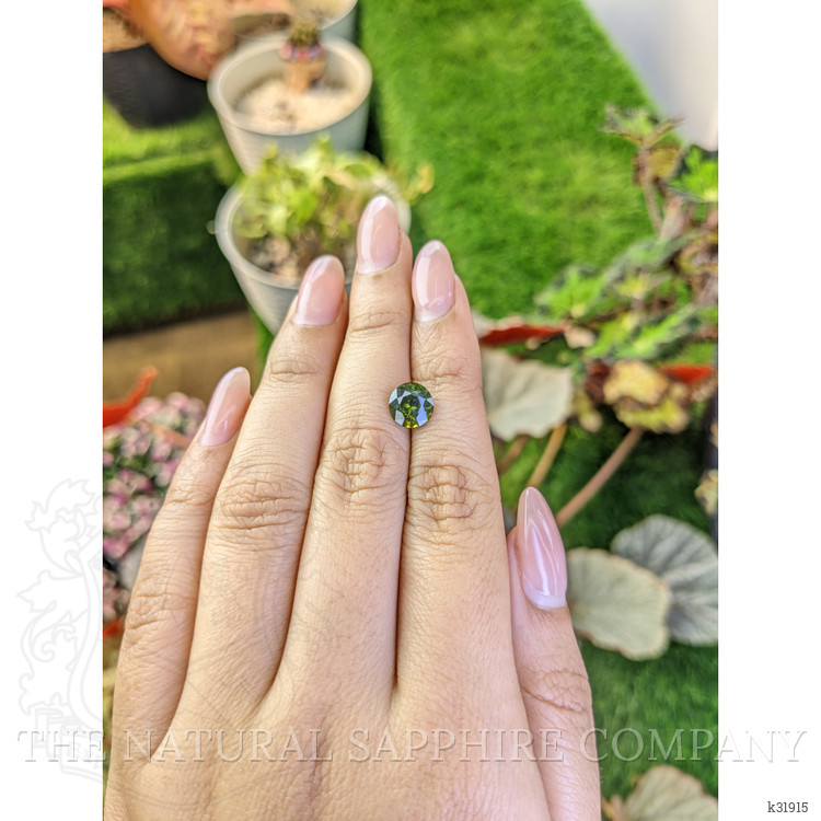 2.41 Ct. Green Zircon from Ceylon (Sri Lanka)