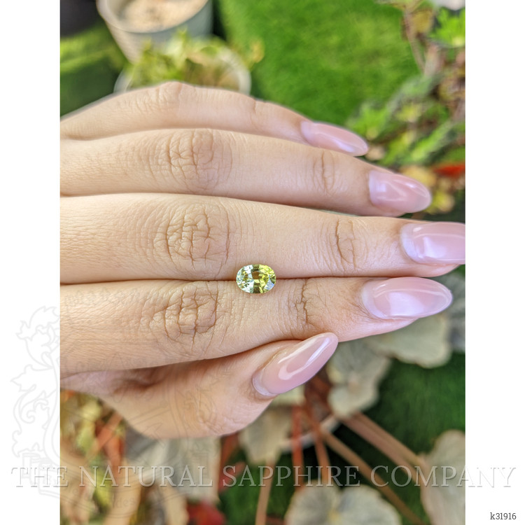 1.20 Ct. Greenish Yellow Chrysoberyl from Ceylon (Sri Lanka)