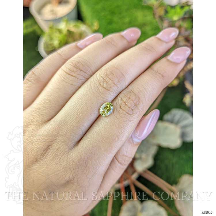 1.20 Ct. Greenish Yellow Chrysoberyl from Ceylon (Sri Lanka)