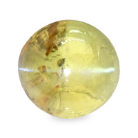 1.27 Ct. Greenish Yellow Cabochon Chrysoberyl from Ceylon (Sri Lanka) Video