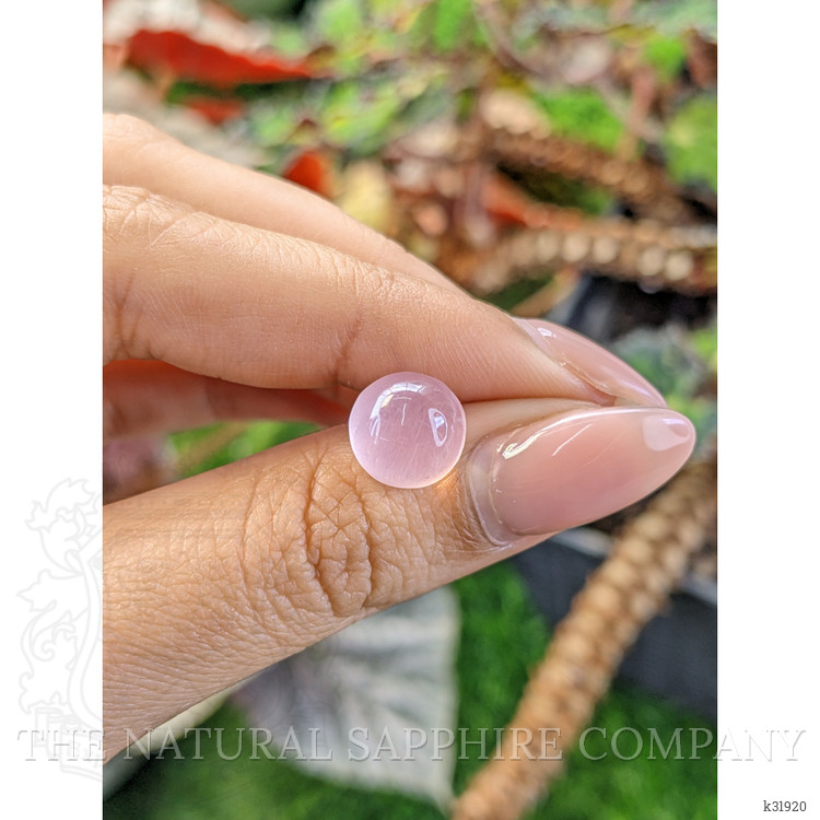 5.21 Ct. Pink Cabochon Rose Quartz from Ceylon (Sri Lanka)