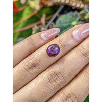 4.73 Ct. Purple Cabochon Star Spinel from Ceylon (Sri Lanka) Life Style