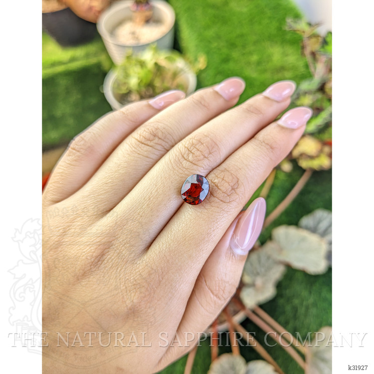 4.36 Ct. Red Garnet from Ceylon (Sri Lanka)