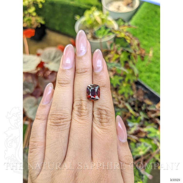 7.17 Ct. Red Garnet from Ceylon (Sri Lanka)