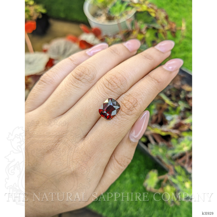 7.17 Ct. Red Garnet from Ceylon (Sri Lanka)