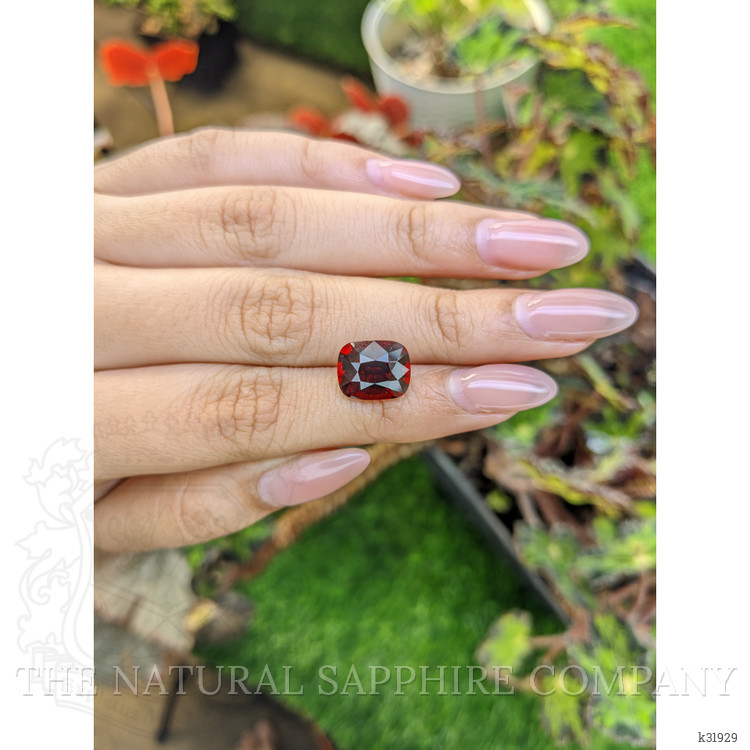 7.17 Ct. Red Garnet from Ceylon (Sri Lanka)
