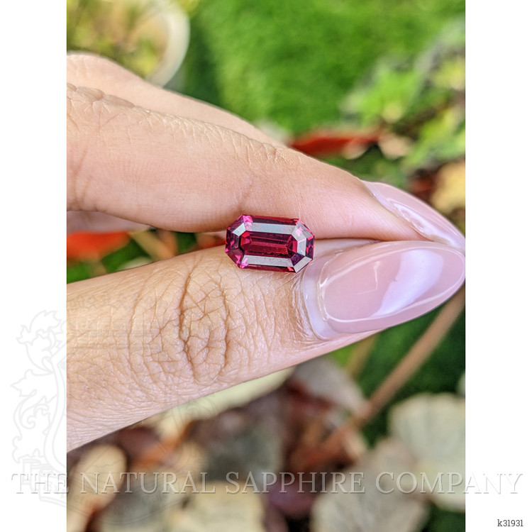 3.18 Ct. Purplish Pink Garnet from Ceylon (Sri Lanka)