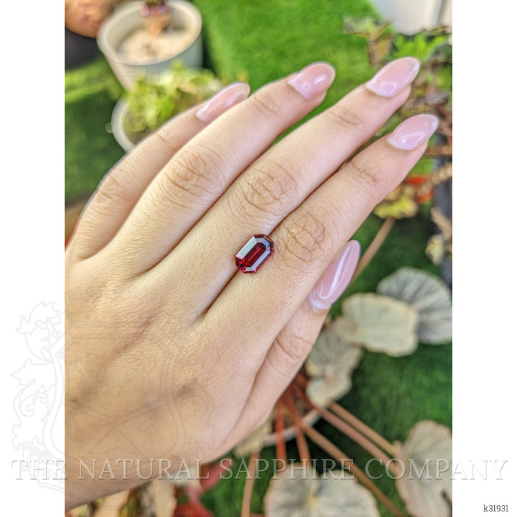 3.18 Ct. Purplish Pink Garnet from Ceylon (Sri Lanka)