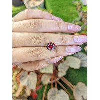 3.48 Ct. Purplish Red Garnet from Ceylon (Sri Lanka) Life Style