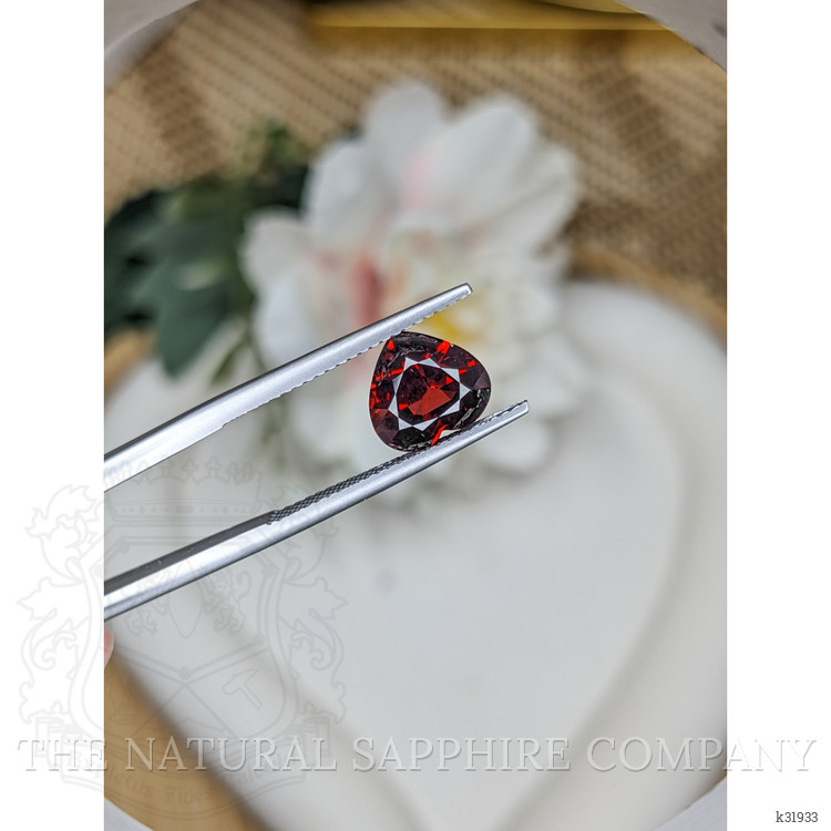 3.05 Ct. Red Garnet from Ceylon (Sri Lanka)
