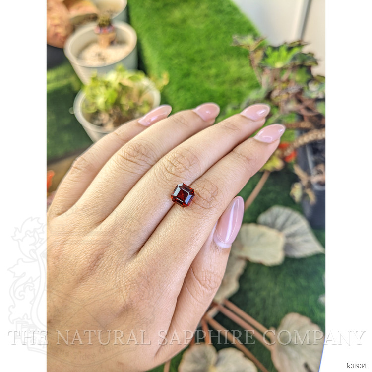 3.33 Ct. Red Garnet from Ceylon (Sri Lanka)