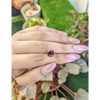 3.33 Ct. Red Garnet from Ceylon (Sri Lanka) Life Style