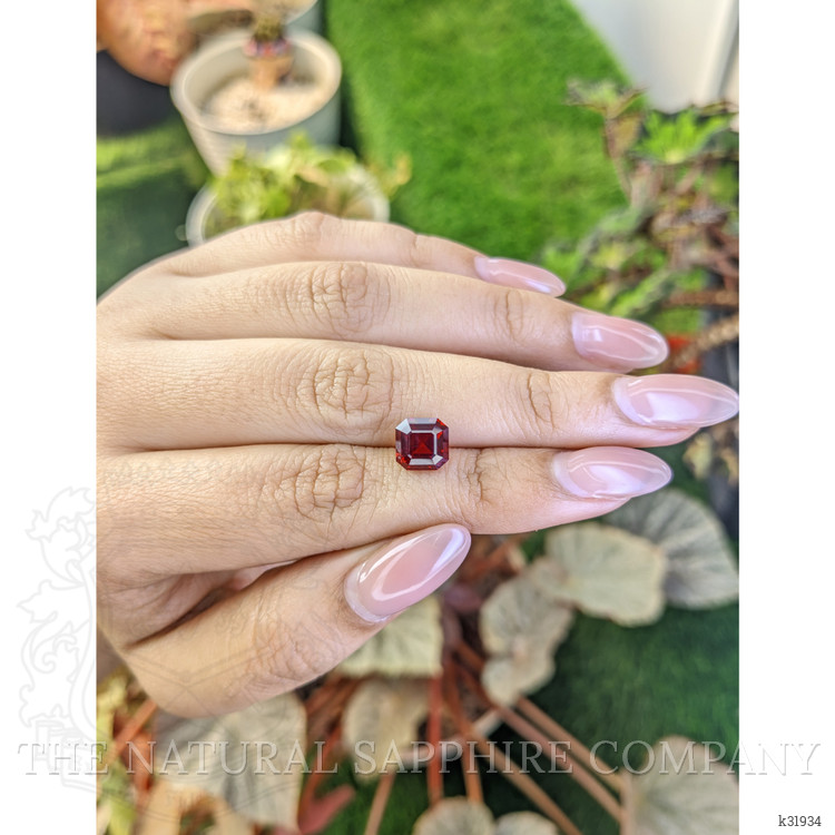 3.33 Ct. Red Garnet from Ceylon (Sri Lanka)