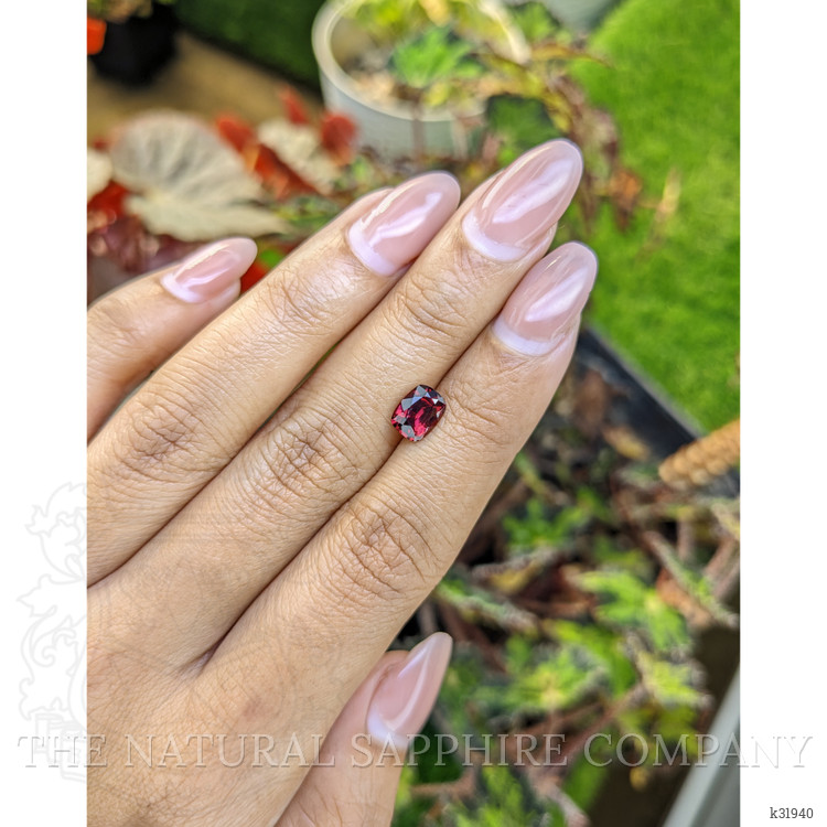 1.47 Ct. Purplish Red Garnet from Ceylon (Sri Lanka)