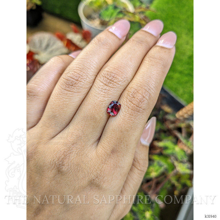 1.47 Ct. Purplish Red Garnet from Ceylon (Sri Lanka)