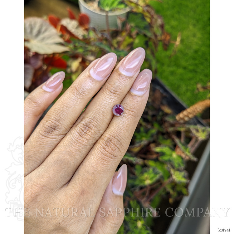 1.40 Ct. Pinkish Purple Garnet from Ceylon (Sri Lanka)