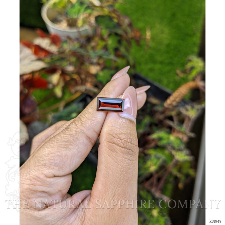3.68 Ct. Red Garnet from Ceylon (Sri Lanka)