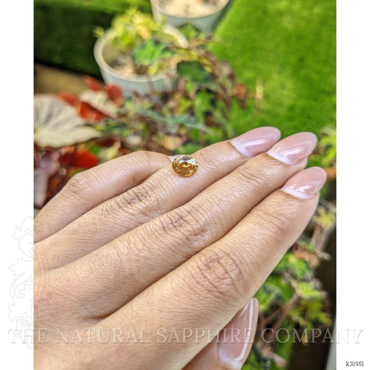2.23 Ct. Brownish Yellow Zircon from Ceylon (Sri Lanka)