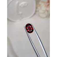 3.47 Ct. Purplish Red Garnet from Ceylon (Sri Lanka) Life Style