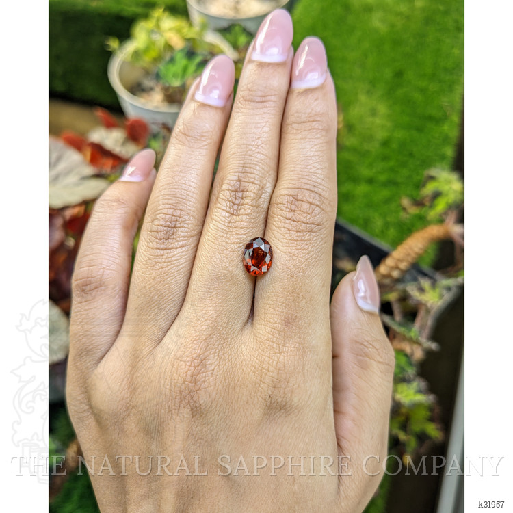 2.56 Ct. Reddish Orange Hessonite Garnet from Madagascar