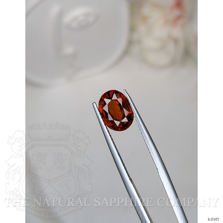 2.56 Ct. Reddish Orange Hessonite Garnet from Madagascar