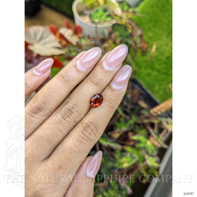 2.56 Ct. Reddish Orange Hessonite Garnet from Madagascar
