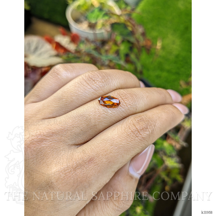 1.57 Ct. Orangish Red Hessonite Garnet from Madagascar
