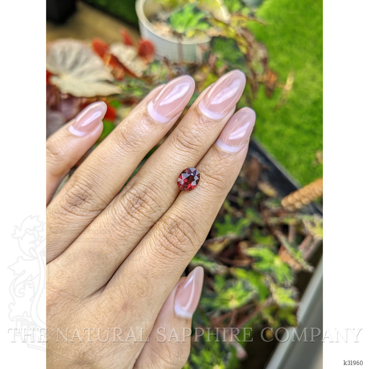 2.38 Ct. Purplish Pink Garnet from Ceylon (Sri Lanka)