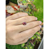 2.38 Ct. Purplish Pink Garnet from Ceylon (Sri Lanka) Life Style